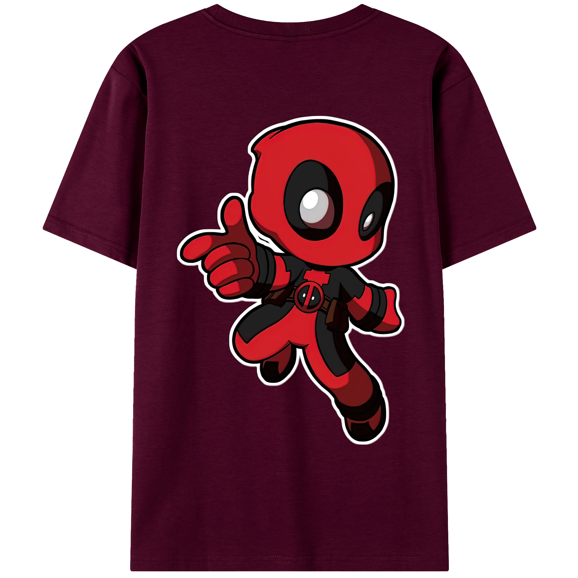 （画像用） Deadpool デッドプール レディース半袖Tシャツ(バックプリント)